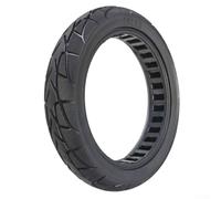 Jonikuper Pneu solide de 35,6 cm pour vélo électrique, pneu en caoutchouc de 2,50 à 10 avec diamètre intérieur de 230 mm, longue durée, plat, remplacement pour vélo électrique 330 x 62,5 mm, noir