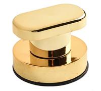 Jonikuper Poignée de préhension en ABS avec ventouse réutilisable pour portes en verre et carrelage, installation sans perçage, capacité de charge de 5 kg, blanc/argenté/doré/noir (petit doré)