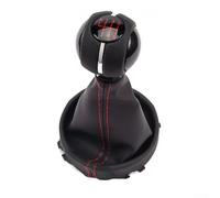 Jonikuper Pommeau de levier de vitesse avec soufflet en cuir rouge pour Mini Cooper F54 F55 F56 F57 F60 Clubman Hatchback Convertible Countryman 6 vitesses transmission manuelle