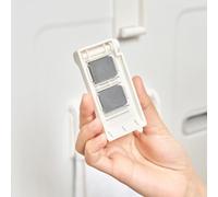 Jonikuper Porte-rouleau de papier magnétique à longueur réglable pour réfrigérateur, four à micro-ondes, machine à laver, matériau ABS blanc