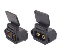 Jonikuper QS8-S Lot de connecteurs de batterie résistants à la batterie 600 V 130 A-200 A en cuivre plaqué or mâle femelle pour modèles d'avions 8-10 AWG (mâle + femelle)
