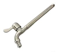 Jonikuper Robinet en acier inoxydable de longueur étendue avec clé à ouverture rapide, construction résistante aux hautes températures pour le débit d'eau (bec pointu de 30 cm)