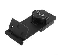 Jonikuper Serrure à combinaison à 3 chiffres pour portes d'armoire, loquet à mot de passe sans clé avec bouton rotatif, verrou à moraillon sécurisé pour tiroirs, armoires, portes pour animaux