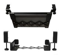 Jonikuper Support de bureau en acier pour ordinateur portable avec support de serrage, prend en charge les appareils jusqu'à 5,1 cm d'épaisseur pour une utilisation efficace de l'espace de bureau