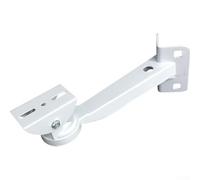 Jonikuper Support de caméra pour une utilisation en extérieur, montage d'angle mural en aluminium étanche avec cerceaux pour caméra de vidéosurveillance IP, blanc (avec cerceau de 10 cm)