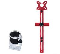 Jonikuper Support de rainure de fraisage en aluminium pour gabarit d'armoire de travail du bois - Localisateur de guide de coupe de cercle réglable et de bord, compatible avec les tables de toupie de