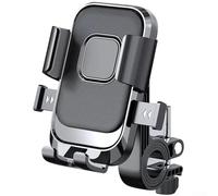 Jonikuper Support de téléphone pour moto avec mécanisme de verrouillage des secondes, support à six griffes absorbant les chocs, design étanche et construction en alliage pour tous (A)