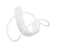 Jonikuper Support de tuyau mural pour tuyau d'arrosage, construction en acier au carbone avec capacité de charge de 5 kg, finition blanche ou noire (blanc)