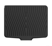 Jonikuper Tapis d'égouttoir à vaisselle en silicone avec motif pente surélevée - Grand égouttoir de cuisine résistant à la chaleur et antidérapant - Protection de comptoir pour évier - Gris (50-2)