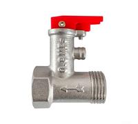 Jonikuper Vanne de surpression pour chauffe-eau électrique de moins de 50 L, vanne de sécurité en laiton fileté DN15 avec pression de décharge de 0,7/0,8/0,9 MPa, argent (0,8 MPa)