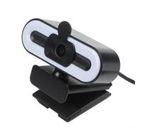 Jonikuper Webcam USB 4K avec autofocus avancé, diffusion fluide à 60 fps et lumière de remplissage intégrée pour des réunions vidéo claires, des flux en direct et des conférences en ligne (2K)