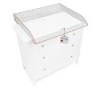 Jonka Plan a Langer pour Commode 108 et 160 cm, Table a Langer Compatible avec IKEA Hemnes - Bois Naturel Certifié DIN EN 12221, Montage Sécurisé et Pratique