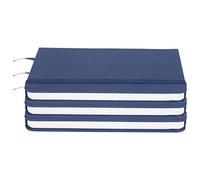 Jonlaki 3 Pièces Bloc-notes d'affaires en PU Bloc-notes à Sangle Rigide, Papeterie pour Journal Intime pour Fournitures de Bureau et Scolaires, Portable et avec Signet (BLUE)