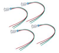 Jonlaki 4 Jeux de Voyants LED Bicolores de 10 Mm à Cathode Commune avec une Durée de Vie de 10 000 Heures (Rouge, Vert)