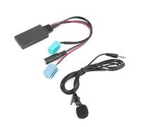 Jonlaki Adaptateur Audio Bluetooth 6 Broches, Câble D'entrée Auxiliaire Stéréo de Voiture avec Microphone, pour Espace Laguna Scenic Twingo Master 2005 à 2011