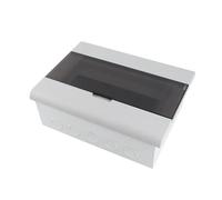 Jonlaki Boîte de Distribution d'énergie à 13 Voies avec Couvercle Transparent et Rail DIN, Panneau de Disjoncteur Compact pour Usage Domestique et Commercial