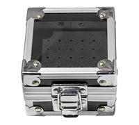 Jonlaki Boîte de Support de Bits de Forage à Ongles 25 Trous Boîte de Rangement pour Outils de Manucure (BLACK)