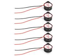 Jonlaki Buzzer d'alarme à Décibels élevés, 5 Pièces, avec Bip Continu, Sondeur Piézo Actif 95db, DC3-24V pour des Applications Polyvalentes (Black)