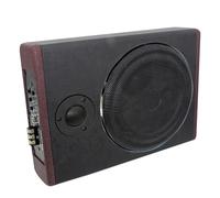 Jonlaki Caisson de Basses de Voiture Ultra-mince de 10 Pouces 800 W avec Amplificateur intégré pour Camion, SUV, Camping-car - Kit de Haut-parleurs de Basse Haute Puissance Peu Encombrants (10 pouces)