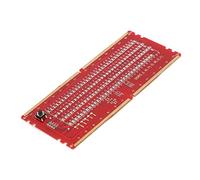 Jonlaki Carte de Test de Fente Mémoire DDR5 avec Lumière LED - Outil de Maintenance Facile pour le Diagnostic et la Réparation de la Carte Mère PC (rouge)