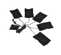 Jonlaki Coussin Chauffant pour Gilet électrique 5 Pouces avec 3 Températures, Chauffage en Fibre Composite USB pour Vêtements et Accessoires