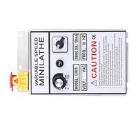 Jonlaki Ensemble de Boîtier de Commande de Tour avec Contrôleur de Vitesse, Interrupteur d'urgence et pour 0618-3B, 0618, 7x12, AC 220V