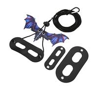 Jonlaki Harnais en Lézard Doux avec Un Design Unique en Forme de Dinosaure pour la Marche en Plein Air, adapté aux Hamsters, aux Petits Reptiles et Plus Encore - Orange (Purple)