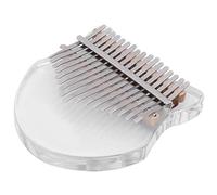 Jonlaki Instrument de Piano à Pouce Kalimba Transparent à 17 Touches avec Sac et Marteau de Réglage, Décoration Musicale élégante pour la Maison et les Amateurs de Musique (Transparent)