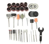 Jonlaki Kit d'accessoires pour Meuleuse électrique 46 Pièces pour Couper, Meuler, Polir et Percer avec un Ensemble en Acier de qualité dans une Boîte de Rangement Portable (Tête de meulage en