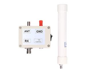 Jonlaki Kit d'antenne de Réception Active VLF LF HF VHF avec Connecteur SMA et Câble Coaxial 10 KHz-30 MHz pour Une Utilisation Intérieure/extérieure
