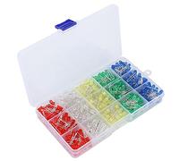 Jonlaki Kit d'assortiment d'ampoules LED Colorées de 5 Mm, 500 Pièces, Diodes électroluminescentes de Haute qualité pour les Projets de Bricolage, l'électronique et les Expériences