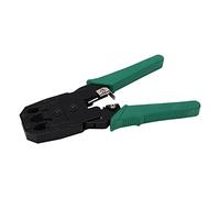 Jonlaki Kit d'outils Professionnels de Sertissage de Câbles Ethernet Portables 5 en 1, pour Cat5, Cat5e, Cat6, avec Testeur et Sac de Transport