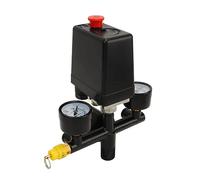 Jonlaki Kit Pressostat avec Baromètre et Bouton de Vanne - Vanne de Régulation avec Raccord Rapide Allemand