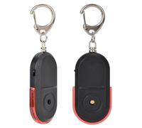 Jonlaki Localisateur de alarme Perdue, Localisateur de e, de, Détecteur de avec Sifflet, Portable L de d'alarme Perdue avec Son de Sifflet et Batterie Lumineuse LED Incluse (Rouge)