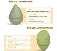 Jonlaki Maquillage Sponges Cosmetic Face approprié Face Crème Cream Correcteur Outils 7pcs Matériau à Double Usage Ajuste TOUT MINI-TIME SOIL (Poudre de fraise)