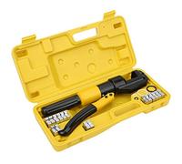 Jonlaki Outil de Sertissage Hydraulique Portable 6 Tonnes avec 16 Moules et Mallette de Transport YQK-70 pour une Utilisation Pratique