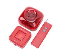 Jonlaki Panneau D'alarme Incendie sans Fil, Télécommande D'alerte Intelligente, Système de sécurité D'alarme de Lumière Sonore pour L'urgence du Bureau à Domicile (Prise UE)