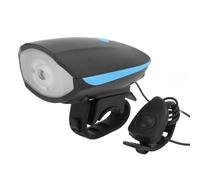 Jonlaki Phares Avant de Scooter Rechargeables par USB, Haute luminosité, éclairage de Nuit avec Klaxon pour Vélo de Route (Blue)
