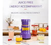 Jonlaki Presse-agrumes électrique Portable, Rechargeable par USB, Presse-agrumes Orange/citron/pamplemousse à Haut Rendement et à une Touche