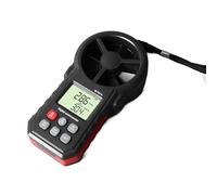 Jonlaki Testeur Portatif de Capteur de Vitesse du Vent d'anémomètre Numérique avec écran LCD pour une Utilisation Extérieure et Intérieure