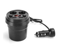 Jonlaki Voiture USB à Tasse, Voiture Multifonction, USB, à Cigarettes, à Large Tension Générale, à Charge Rapide avec Fil, Cigarette Multifonction avec Moniteur de Tension en Temps Réel