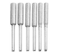 JONMON Lot de 3 limes à meuler en diamant pour tronçonneuse - Tige de 3 mm - Outil de jardinage pour tondeuse à gazon - Grain 120-150