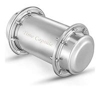 Jonoisax Capsule Temporelle Time Capsule - Anti-Corrosion étanche en Acier Inoxydable Conteneur de Capsule Durable Verrou pour de Futures,10.2Inch