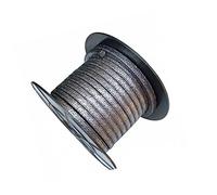 Jonoisax Garniture Tressée en Graphite Flexible Expansé. Garniture Comprimée Tressée en Graphite Flexible Utilisée pour Les Vannes De Pompe Ou Les Garnitures Mécaniques.,4x4*10m