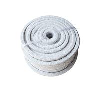 Jonoisax Joint d'étanchéité de Porte de Chauffage de poêle à Bois Anti-température en Fibre de céramique, Remplissage réfractaire de Bande de thermoscellage tressée de 25 * 25 mm,3 M