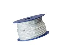 Jonoisax Joint d'étanchéité en Corde en Fibre de céramique - Carré tressé 10 x 10 mm, Joint d'étanchéité Haute température pour coulée de Four de Four de chaudière,10M