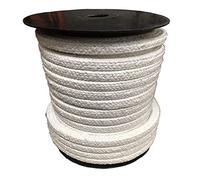 Jonoisax Joints De Corde - Joint De Corde en Fibre De Céramique, Tresse Carrée, Joint D'étanchéité À Haute Température pour La Coulée De Four À Chaudière,20x20mm*1m