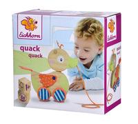 Jonotoys Eichhorn Kwak Trek Duck sur le cordon avec une tête mobile.