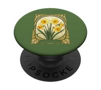 Jonquille Radiant March's Happy Birthflower PopSockets PopGrip Adhésif