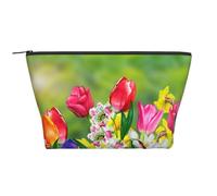 Jonquilles Fleurs De Printemps, Trousse de Toilette Trousse de Maquillage Sac à cosmétiques Trousse de Toilette de Voyage Portable